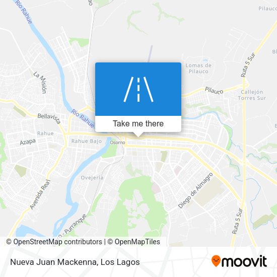Nueva Juan Mackenna map