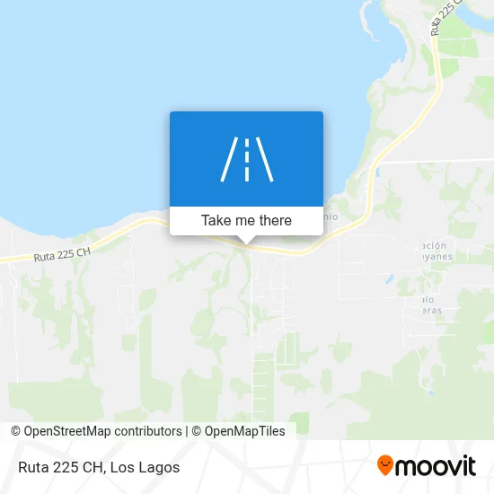 Ruta 225 CH map
