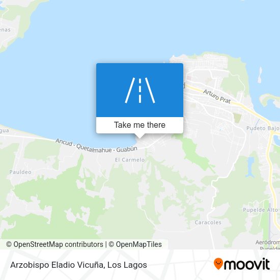 Mapa de Arzobispo Eladio Vicuña