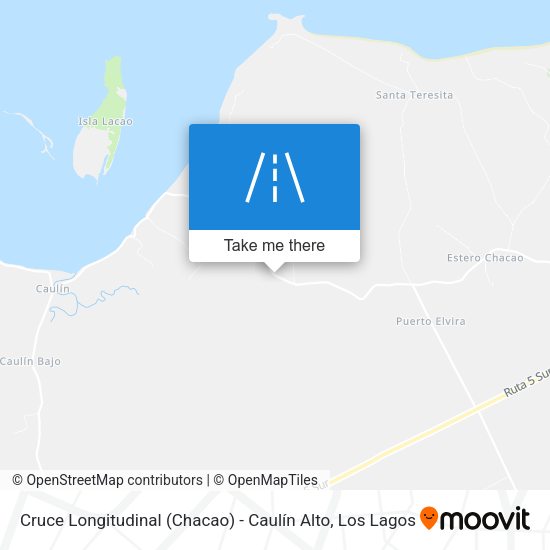 Cruce Longitudinal (Chacao) - Caulín Alto map