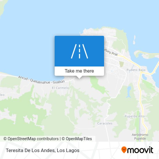 Mapa de Teresita De Los Andes