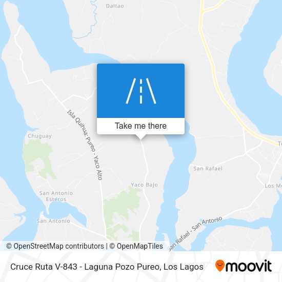 Cruce Ruta V-843 - Laguna Pozo Pureo map