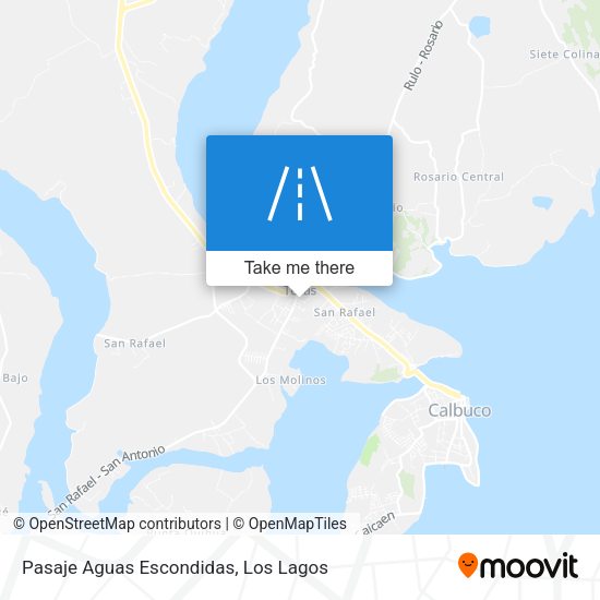 Pasaje Aguas Escondidas map
