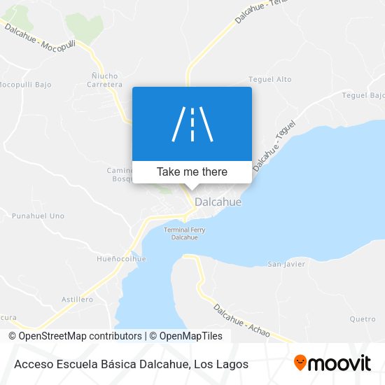 Acceso Escuela Básica Dalcahue map