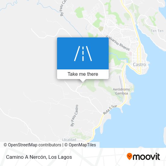 Mapa de Camino A Nercón