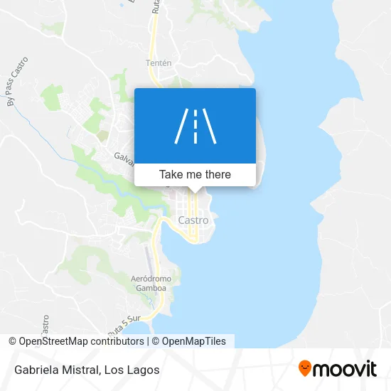 Gabriela Mistral map