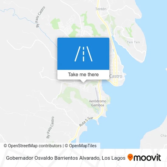 Mapa de Gobernador Osvaldo Barrientos Alvarado