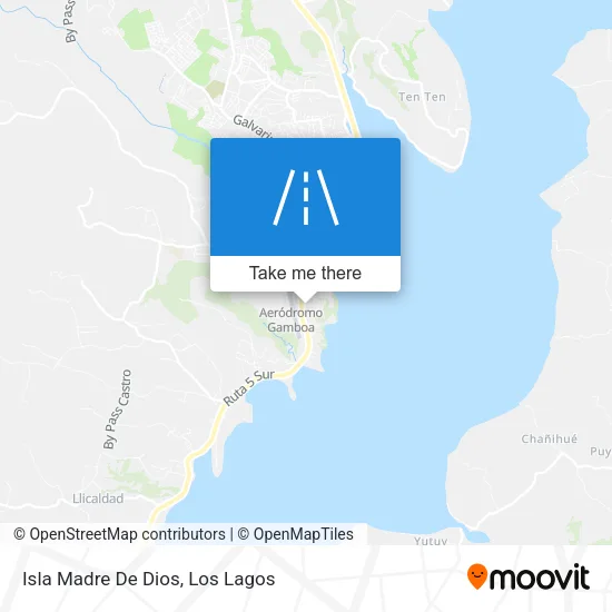 Mapa de Isla Madre De Dios