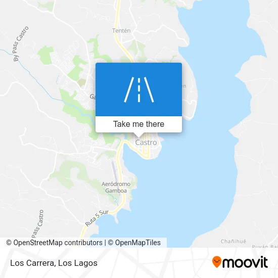 Mapa de Los Carrera