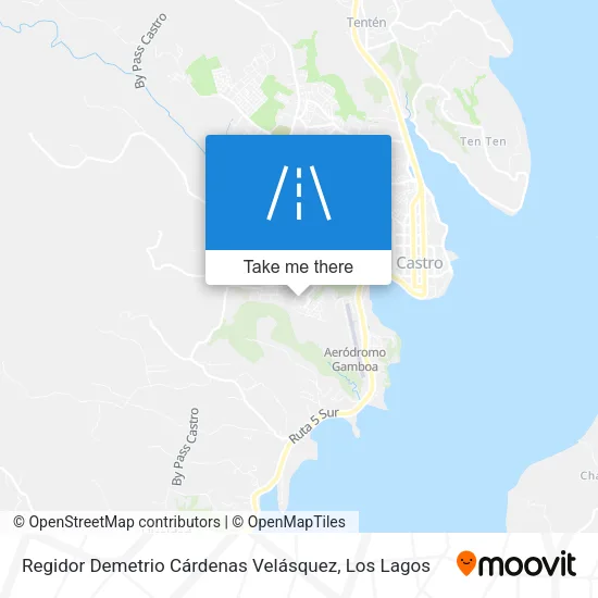 Mapa de Regidor Demetrio Cárdenas Velásquez