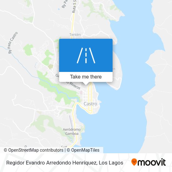 Regidor Evandro Arredondo Henríquez map