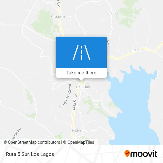 Ruta 5 Sur map