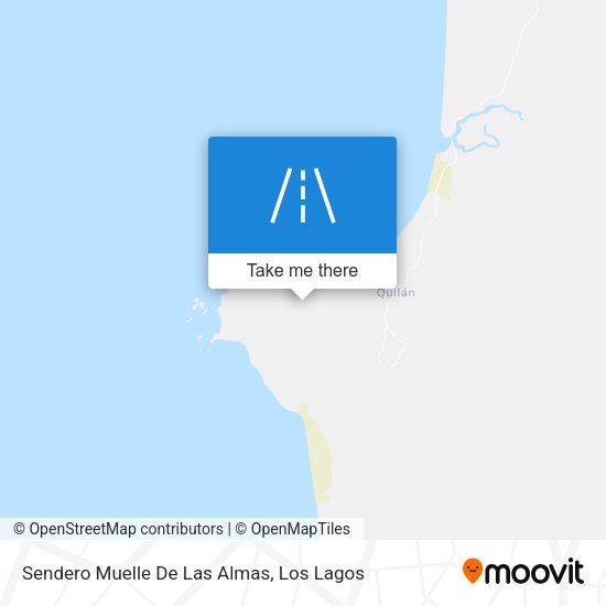Sendero Muelle De Las Almas map