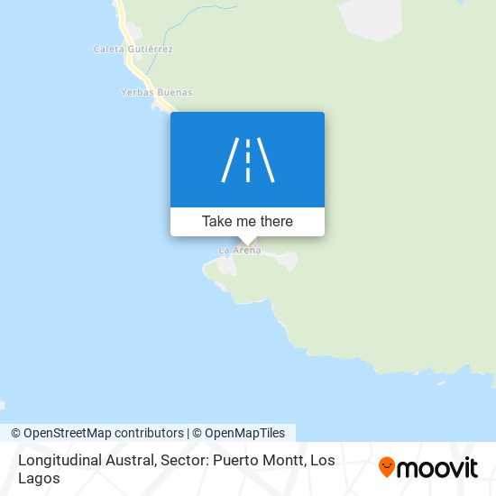 Mapa de Longitudinal Austral, Sector: Puerto Montt