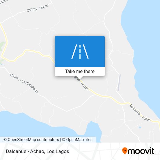 Mapa de Dalcahue - Achao