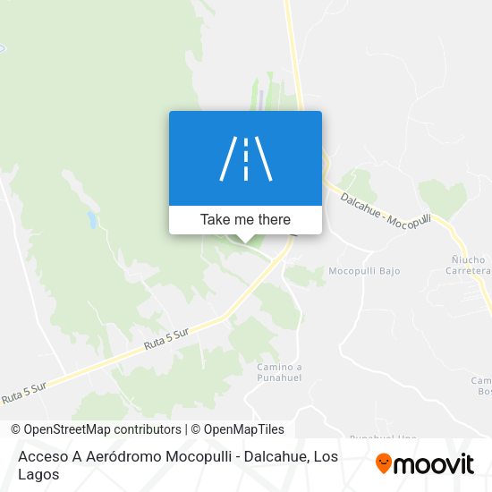 Acceso A Aeródromo Mocopulli - Dalcahue map