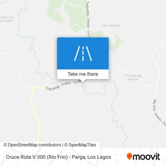 Cruce Ruta V-300 (Río Frío) - Parga map
