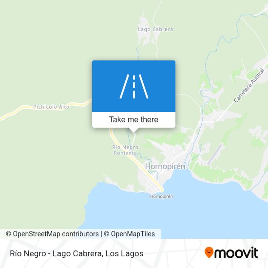 Mapa de Río Negro - Lago Cabrera