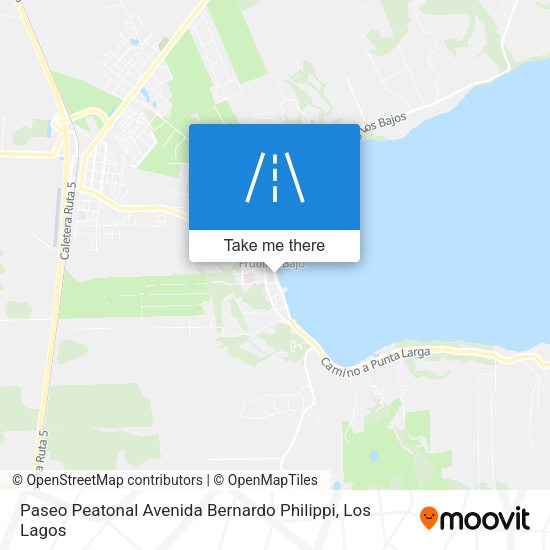 Mapa de Paseo Peatonal Avenida Bernardo Philippi