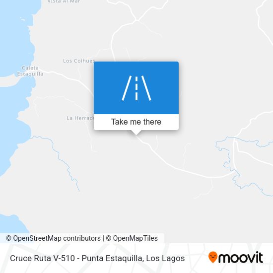 Cruce Ruta V-510 - Punta Estaquilla map