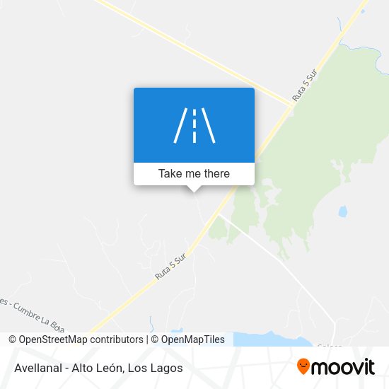 Avellanal - Alto León map