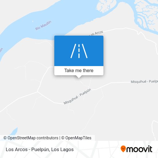 Mapa de Los Arcos - Puelpún