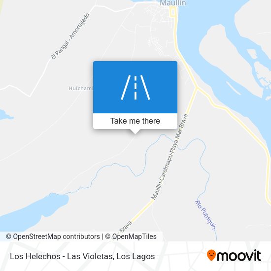 Los Helechos - Las Violetas map