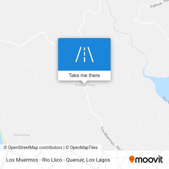 Los Muermos - Río Llico - Quenuir map