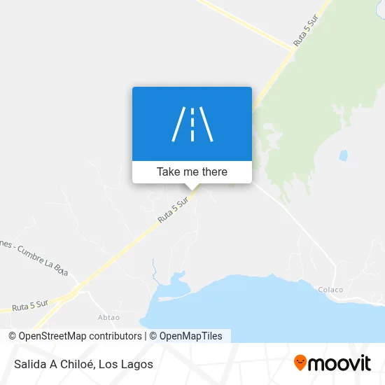 Salida A Chiloé map