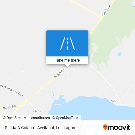 Salida A Colaco - Avellanal map