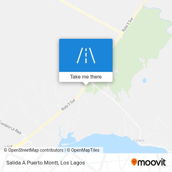 Mapa de Salida A Puerto Montt