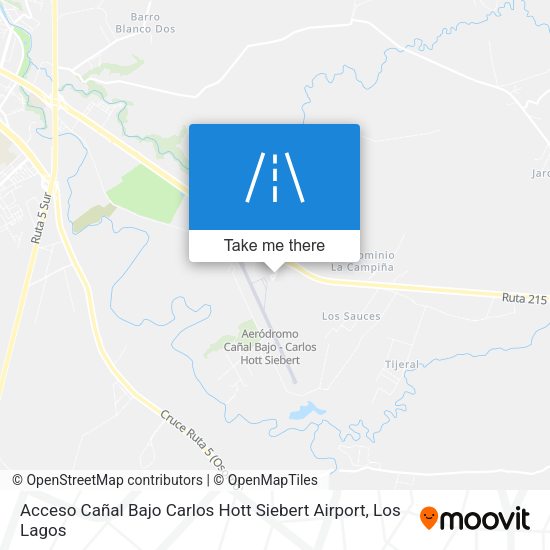 Acceso Cañal Bajo Carlos Hott Siebert Airport map