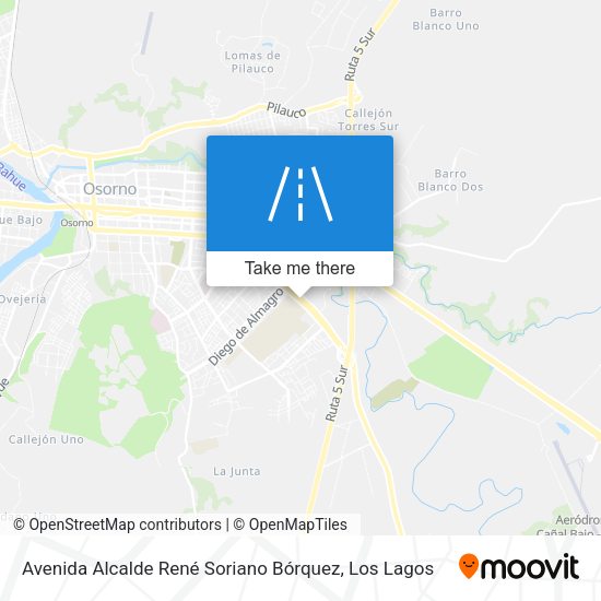 Mapa de Avenida Alcalde René Soriano Bórquez