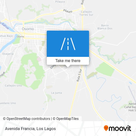 Mapa de Avenida Francia