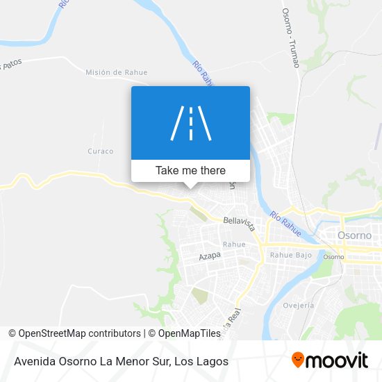 Mapa de Avenida Osorno La Menor Sur