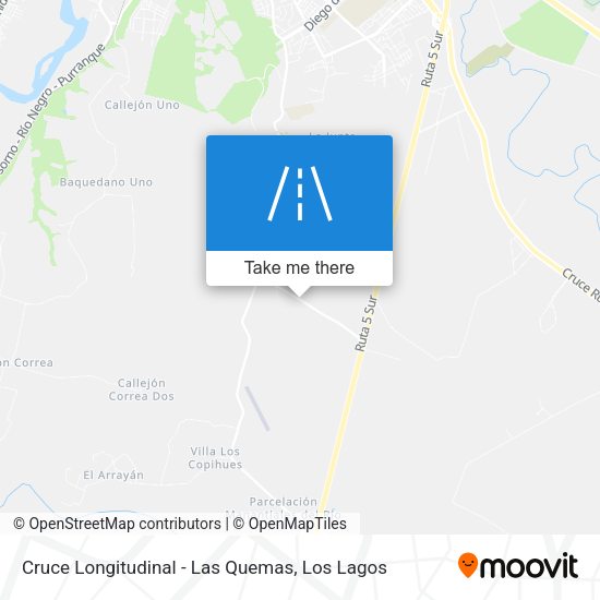 Cruce Longitudinal - Las Quemas map