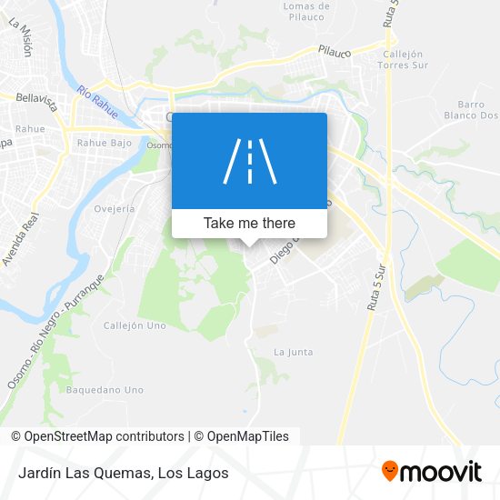 Mapa de Jardín Las Quemas