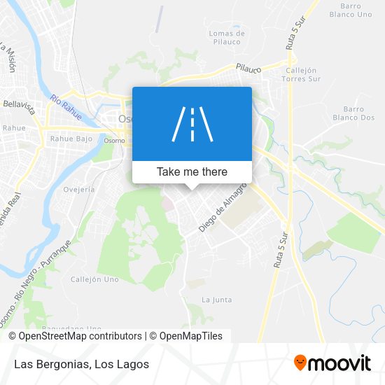 Mapa de Las Bergonias
