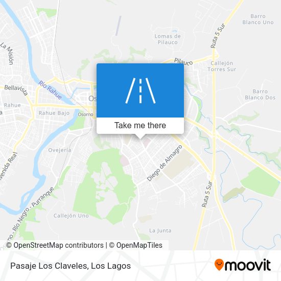 Pasaje Los Claveles map