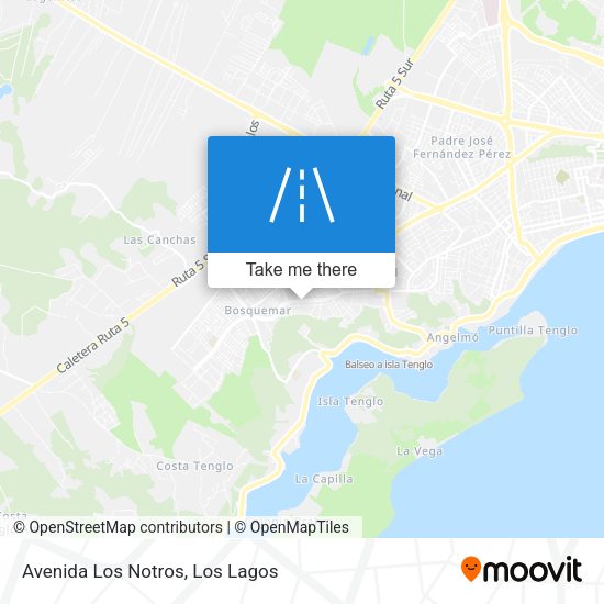 Avenida Los Notros map