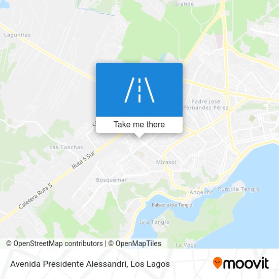 Mapa de Avenida Presidente Alessandri
