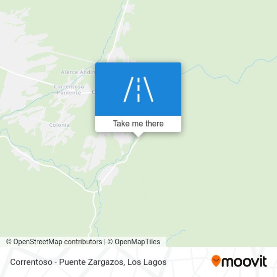 Correntoso - Puente Zargazos map