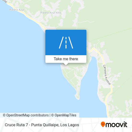 Cruce Ruta 7 - Punta Quillaipe map