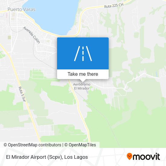 El Mirador Airport (Scpv) map