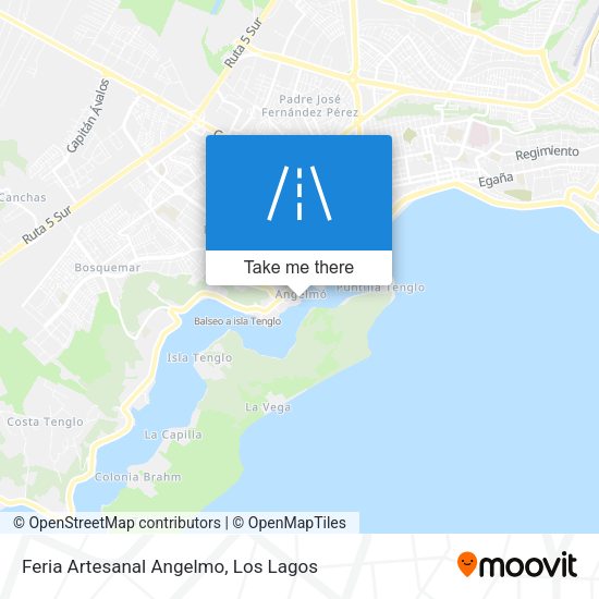 Mapa de Feria Artesanal Angelmo