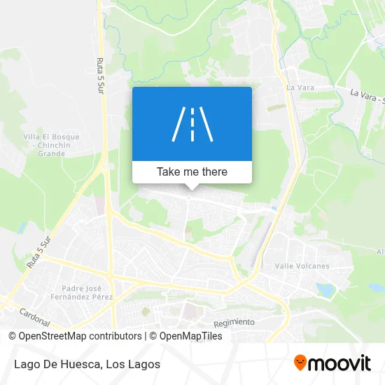 Lago De Huesca map