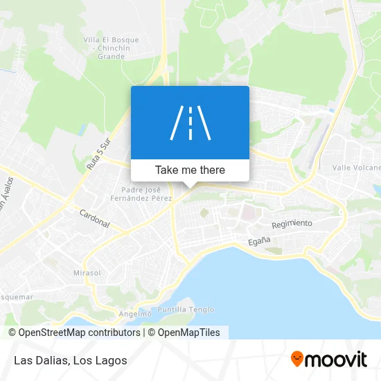 Las Dalias map