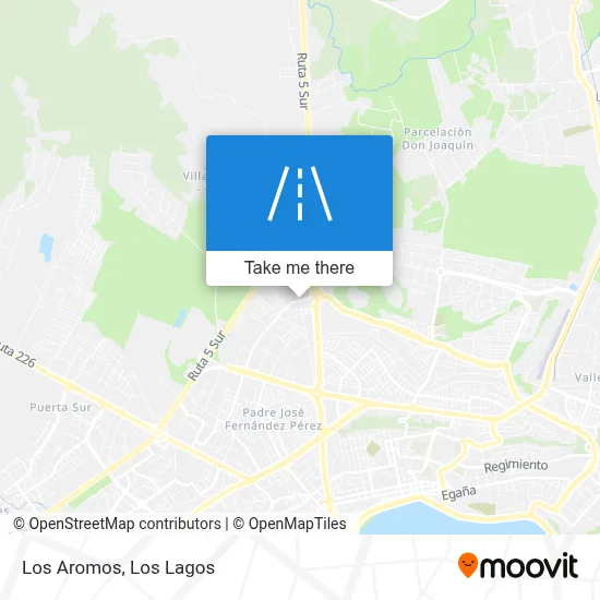 Los Aromos map