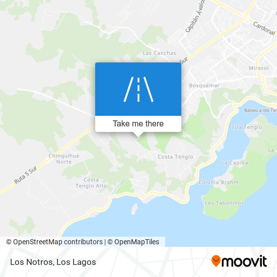 Mapa de Los Notros
