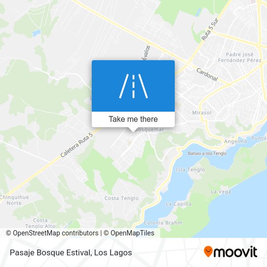 Mapa de Pasaje Bosque Estival